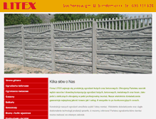 Tablet Screenshot of litex-ogrodzeniabetonowe.pl
